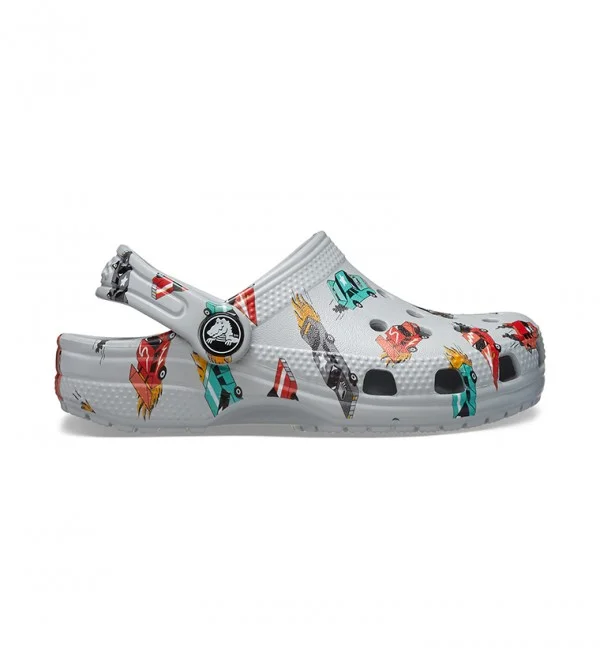 كروكس Toddlers' Classic Race Cars Graphic Clog